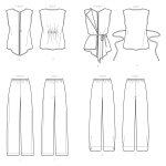 Naiste topid ja püksid, Simplicity Pattern #S9147 