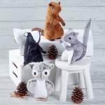 Squirrel, Owl, Skunk, Beaver Stuffies, Sizes: ONE SIZE, Simplicity Pattern #S8969 