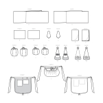 Швейные выкройки Simplicity S9357 Table Decor, Decorations, Tea Towel and Apron 