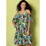Выкройка: Misses` Sleeveless and Cold Shoulder Dresses, Butterick B6350 