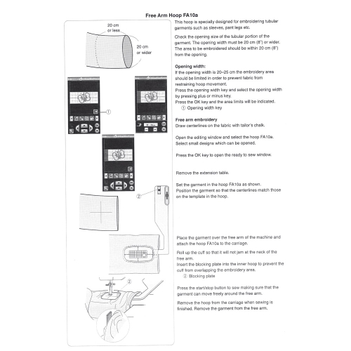 Tikkimisraam FA10 tikkivale masinale Janome MC12000, #859824004 