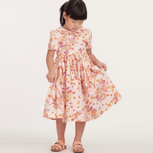 Simplicity Sewing pattern S9245 CHILDREN`S DRESS, SS9245A, Sizes: A (3-4-5-6-7-8) 