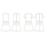 Ompelukaavat: Misses` Dress, Butterick B6681 