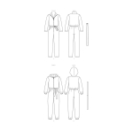 Ompelukaava: Misses` Jumpsuit, Sash and Belt, A (XS-S-M-L-XL-XXL), Butterick, B6861A 
