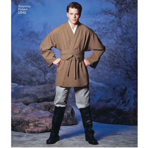 Naiste, meeste ja teismeliste kostüümid, suurused: A (XS,S,M,L,XL), Simplicity Pattern #5840 