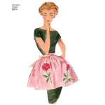 Misses` Vintage Aprons, Sizes: OS (ONE SIZE), Simplicity Pattern #8814 