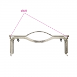 Kahe vedrulukuga 27 cm x 10 cm kotiraud HD055 