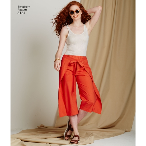 Naiste Seda-on-kerge-õmmelda püksid ja shortsid, Simplicity Pattern #8134 