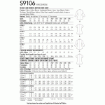 Naiste eest nööbitav särk, Simplicity Pattern #S9106 