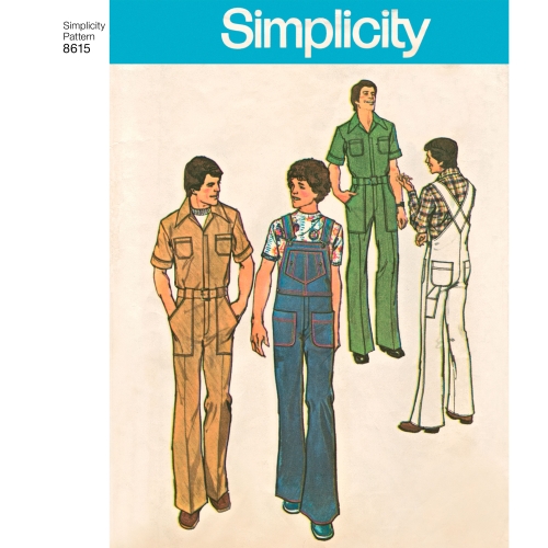 Meeste vintage kombinesoonid, suurused: Simplicity Pattern # 8615 
