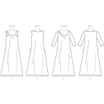 Ompelukaavat: Misses` Dress, Butterick B6283 