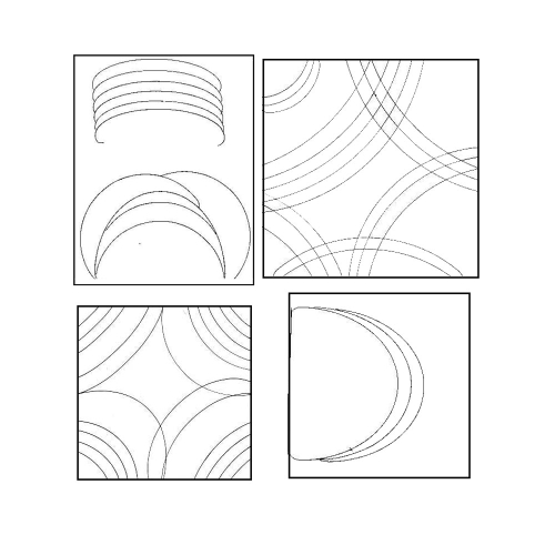 Линейка по исползование стегальную лапку, 17,8 см × 10,2 см Yütien Design LFOV4 