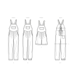 Швейные выкройки Simplicity S9382 Misses` Overall with Shaped Raised Waist and Back Ties 