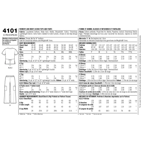 Naiste ja meeste pluss-suurustele riietus, Simplicity Pattern #4101 