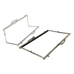 Twin hinged metal interchangeable frame, 18 cm 
