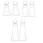 Выкройка: Misses` Dress, Butterick B6679 