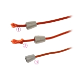 Metal cord end 12 x 10 mm for cord ø3-5 mm 