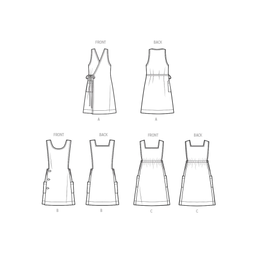 Simplicity lõikekomplekt S9766 MISSES` TABARD APRONS BY ELAINE HEIGL DESIGNS, SS9766A 