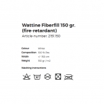 Vatiini (vanu) polyesteri (Wattine Fiberfill), 150cm, 150gm2, Art.2151 