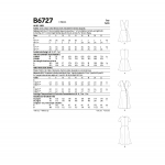 Ompelukaavat: Misses` Dresses, Butterick B6727 
