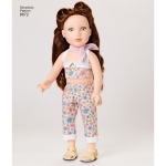 Vintage inspireeritud 45cm pikkuse nuku riided, Simplicity Pattern #8072 