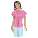 Ompelukaavat: Misses` Top, Butterick B6686 