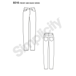 Misses` Mimi G Skinny Jeans, Simplicity Pattern #8516 