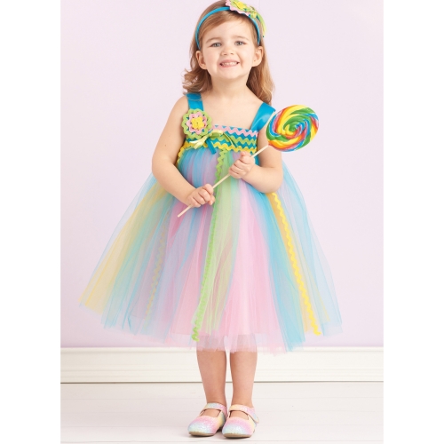 Simplicity lõikekomplekt S9625 TODDLERS` TULLE COSTUMES BY ANDREA SCHEWE DESIGNS, SS9625A 