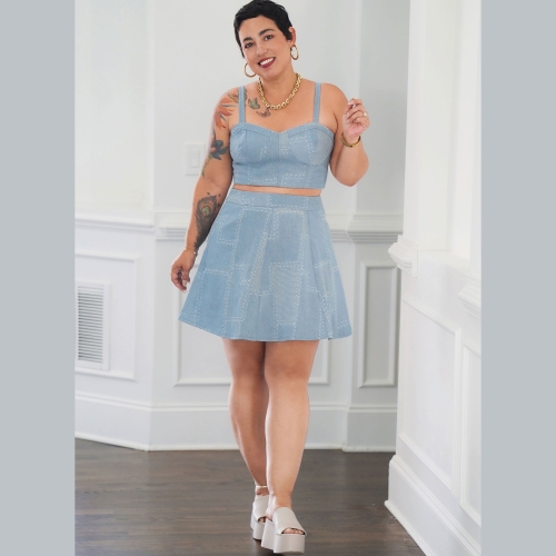 Simplicity lõikekomplekt S9894 MISSES` AND WOMEN`S TOP AND SKIRT IN TWO LENGTHS 