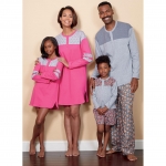 Выкройка: Misses`, sizes: Men`s, sizes: Childrens`, sizes: Boys`, sizes: Girls` Top, Tunic, Shorts and Pants, Butterick B6531OSZ 