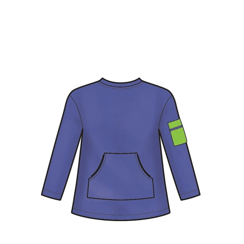 Tüdrukute ja poiste kapuutsiga pusad, suurused: A (8-10-12-14-16), Simplicity Pattern #S 9028 