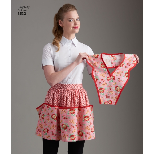Naiste vintage põll, suurused: A (S-M-L), Simplicity Pattern # 8533 