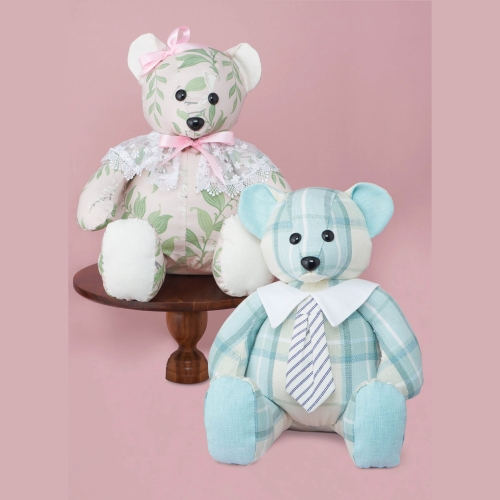 Simplicity lõikekomplekt S9771 PLUSH BEAR WITH CLOTHES AND HATS BY LAURA ASHLEY, SS9771OS 