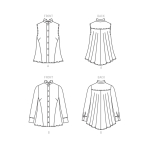 Ompelukaava: Misses` Top, Butterick, B6792 