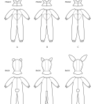 Mudilaste karu, kassi ja jänku kostüümid, Simplicity 9005 