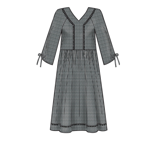 Naiste taskutega kleidid, Simplicity Pattern #S8984 
