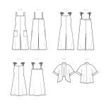 Simplicity Sewing Pattern Misses` Jumpsuits, Dress and Jacket, SS9541K5 