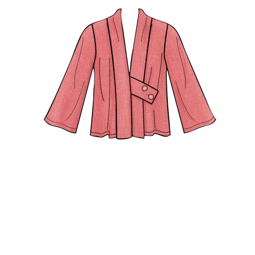 Naiste jakid ja vest, suurused: XS-S-M-L-XL, Simplicity Pattern #S8917 