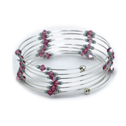 Memory Wire teräslanka, läpimitta: ø5 cm ns ranneke, Beadalon 