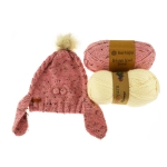 Villasekoitelanka Melange Wool Tweed, Kartopu, 100 g = 175 m 