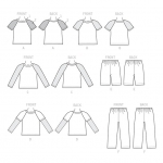 Выкройка: Children`s, sizes: Boys` Top, Shorts and Pants, Butterick B6278 