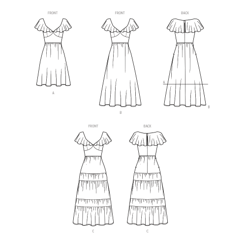 Simplicity Sewing Pattern S9703 MISSES` DRESSES, SS9703 