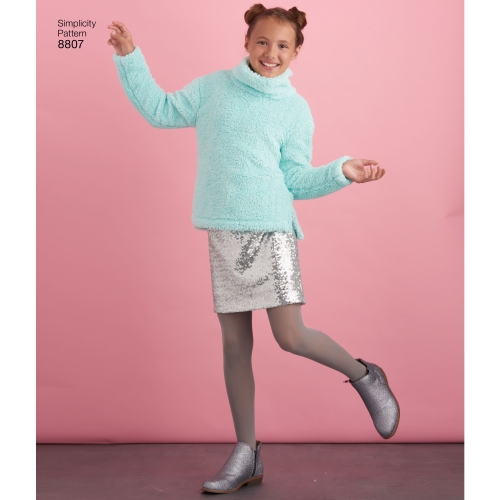 Laste ja tüdrukutes spordiriided, Simplicity Pattern #8807 