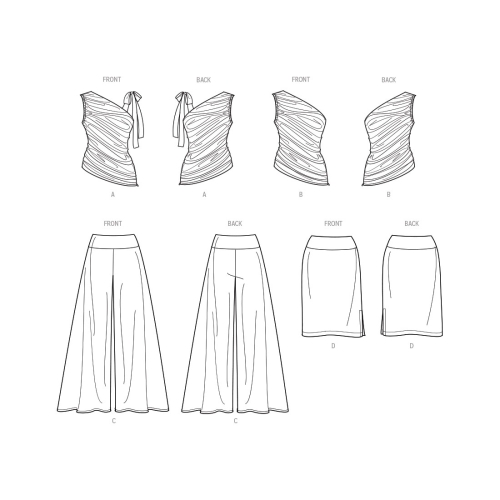 Simplicity lõikekomplekt S9790 WOMEN`S KNIT TOPS, PANTS AND SKIRT, SS9790 