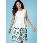 Выкройка: Misses` Top, Dress, Skirt and Pants, Butterick B6670 