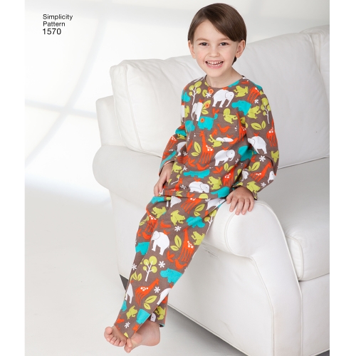 Laste, tüdrukute, ja poiste salongiriided, Simplicity Pattern #1570 