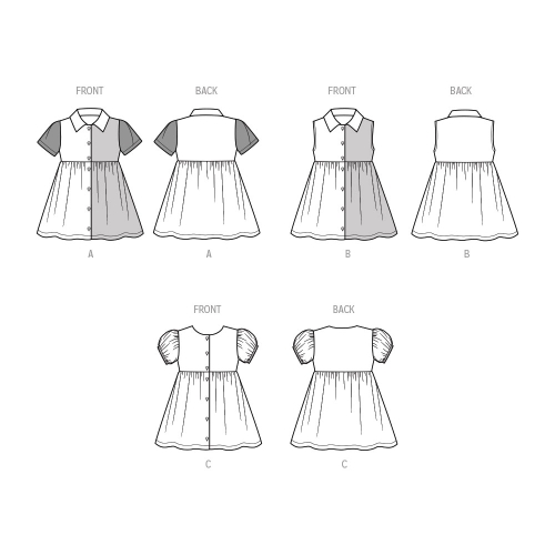 Simplicity lõikekomplekt S9760 TODDLERS` DRESS WITH SLEEVE VARIATIONS, SS9760A 
