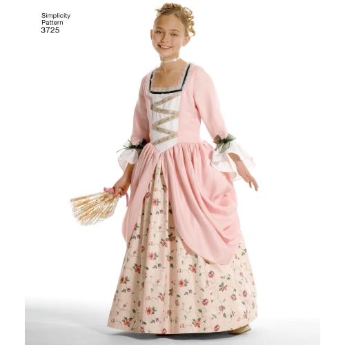 Laste ja tüdrukute kostüümid, Simplicity Pattern #3725 