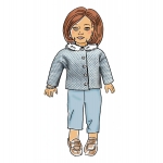 Riided 45 cm pikkusele nukule, Butterick B6645OSZ 
