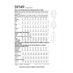 Naiste topid ja püksid, Simplicity Pattern #S9149 
